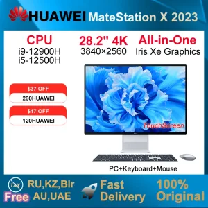 2023 HUAWEI MateStation X All-in-One PC i9-12900H/i5-12500H 16GB/32GB 1TB /2TB 28.2 inches 4K Touchscreen Iris Xe Graphics SSD