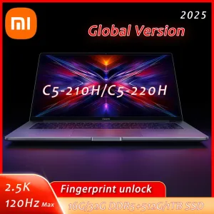 Xiaomi Redmi Book 16 2025 Laptop Intel Core 5 220H/210H Processor 16" Notebook 16G/32G DDR5+ 512G/1T SSD Study Office Ultrabook